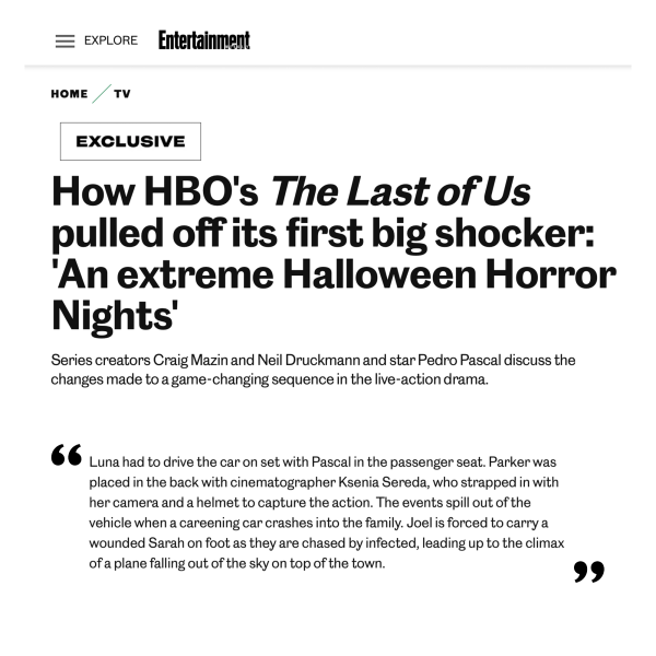 EW: How HBO's The Last of Us pulled off its first big shocker: 'An extreme Halloween Horror Nights'